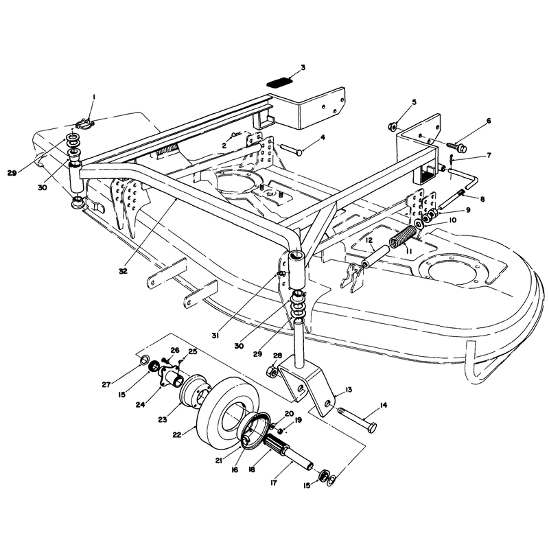 52in Carrier Frame Model No 30152