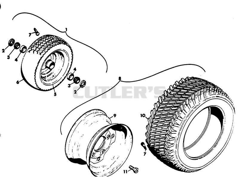 FRONT AND REAR WHEELS
