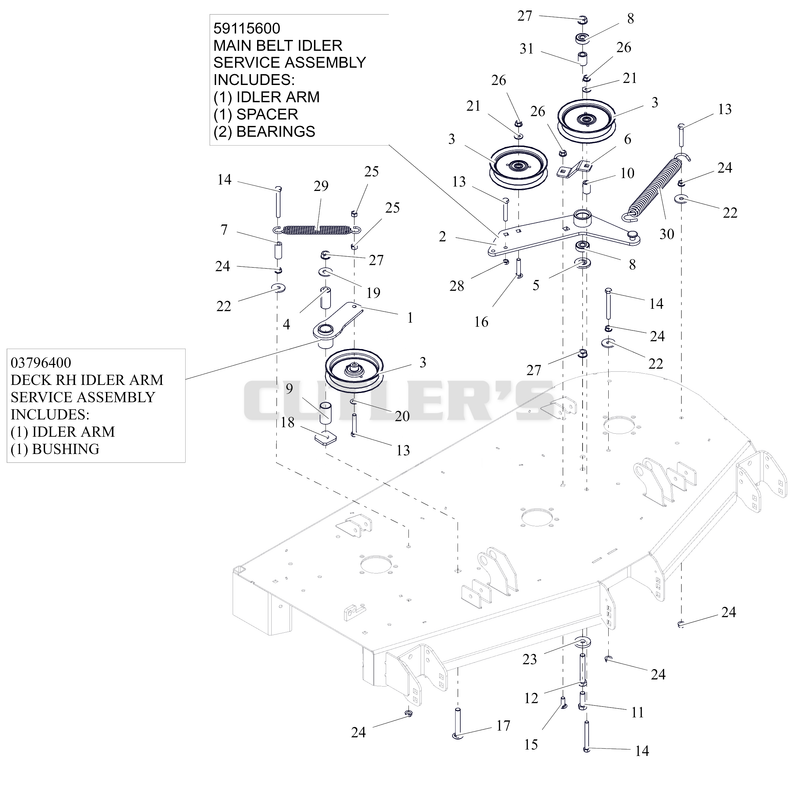 Idlers And Sheaves - 52"