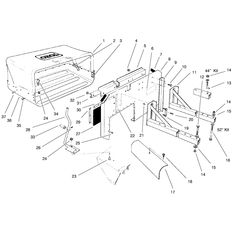 44in and 52in Model 30128 Assembly