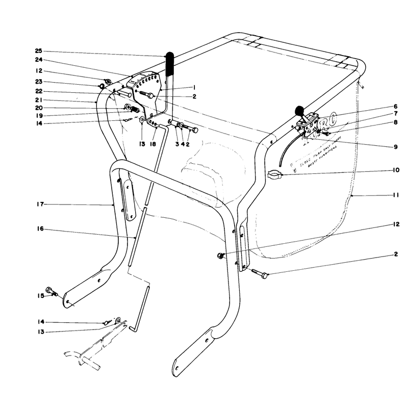 Controls and Handle Assembly Model 62912