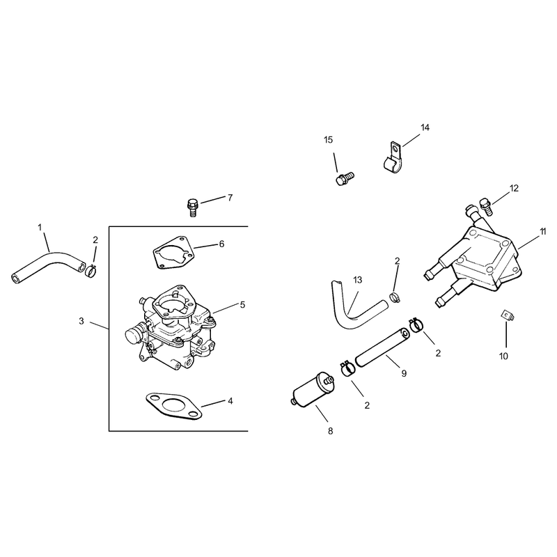 Group 8 Fuel System Assembly Kohler CH740-0007