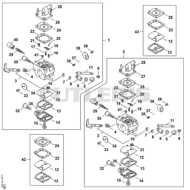 Carburetor C1Q-S154, C1Q-S94