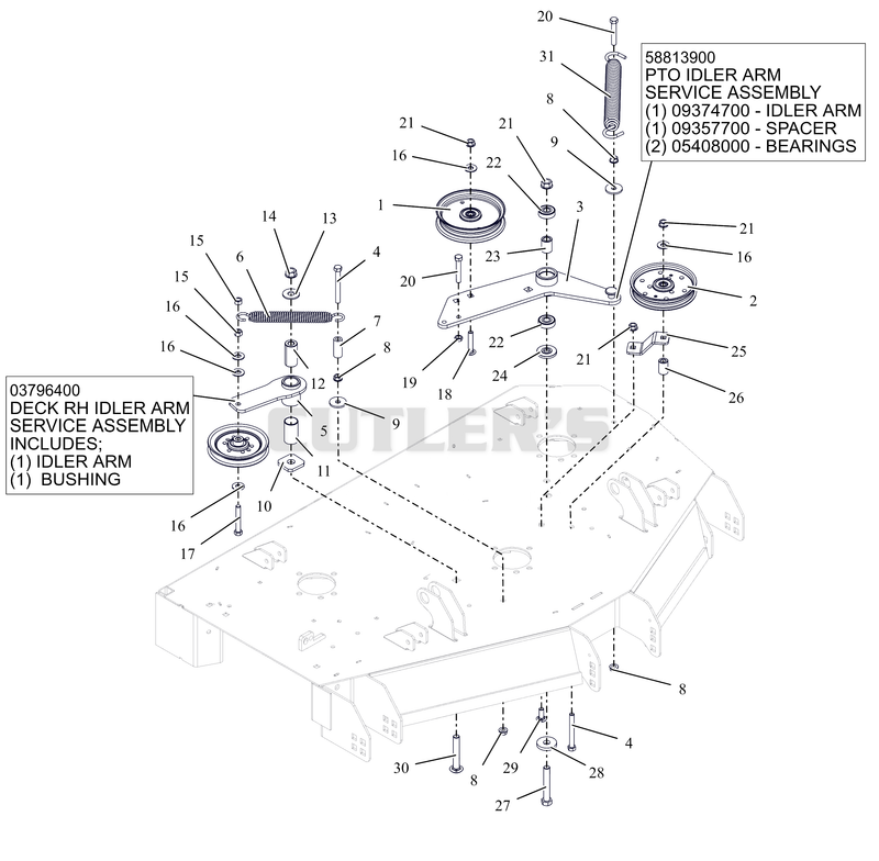 Idlers and Sheaves – 44" and 48"