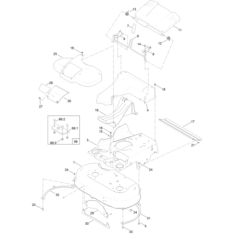Deck and Frame Assembly