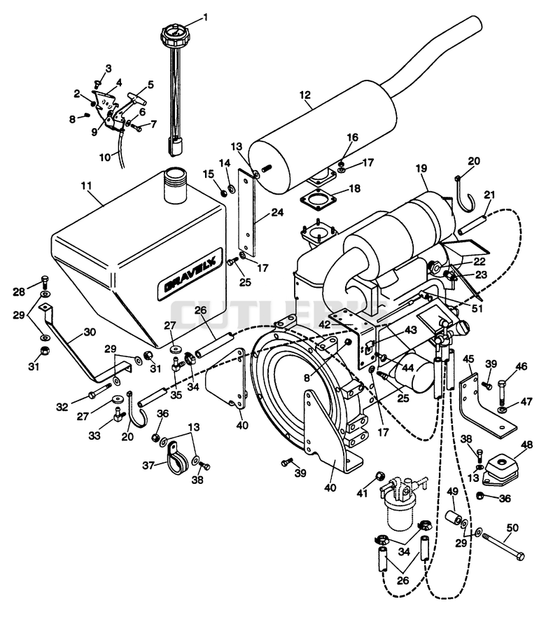 ENGINE, FUEL AND EXHAUST