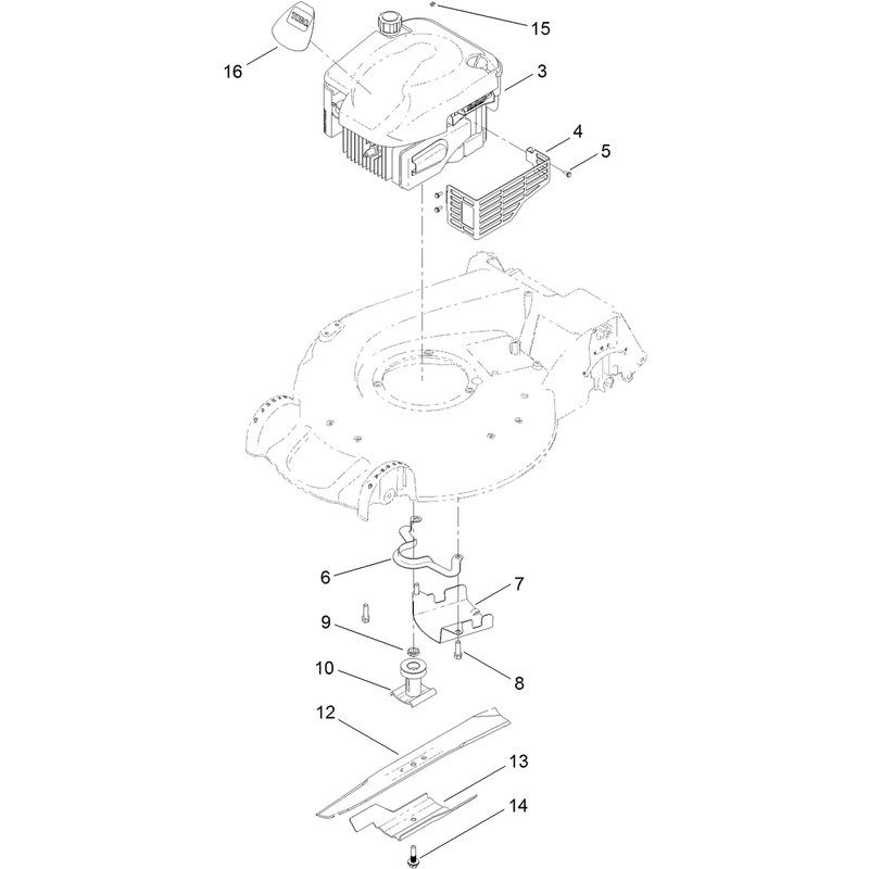 Engine and Blade Assembly