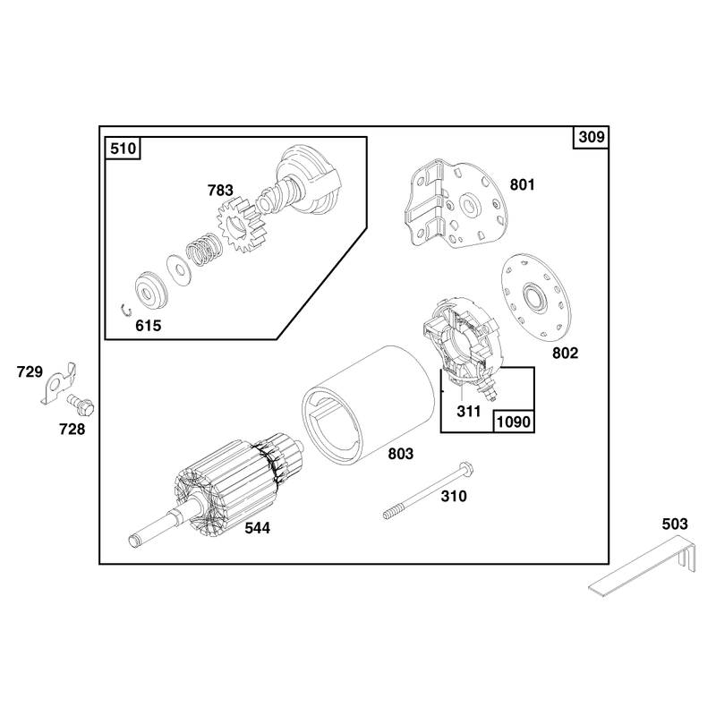 Engine Briggs and Stratton Model 28n777-0174-01