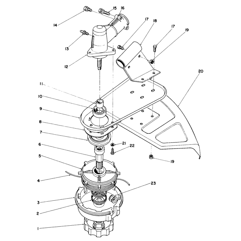 Trimmer Head & Gear Box Assembly