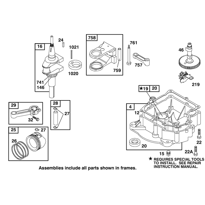 Engine Briggs and Stratton Model 195707-0421-E1