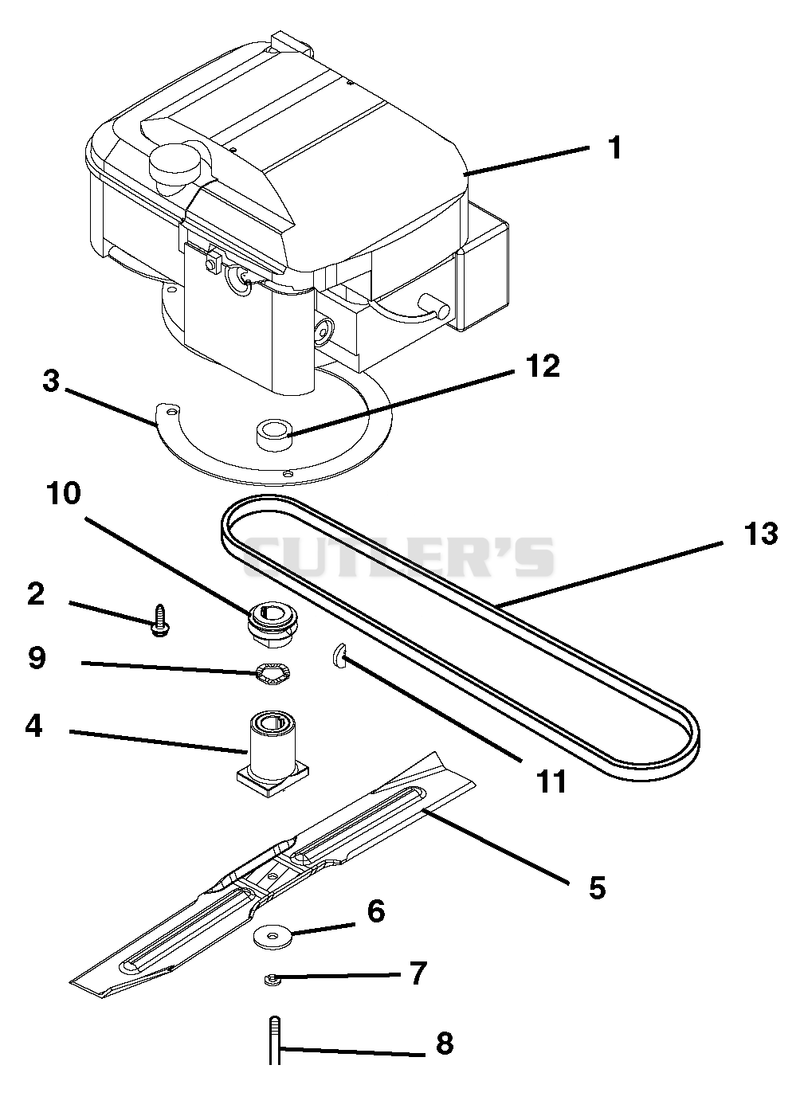Engine, Blade And Belt