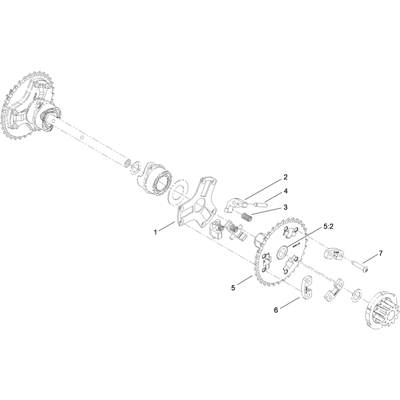 Wheel Clutch Sprocket Assembly