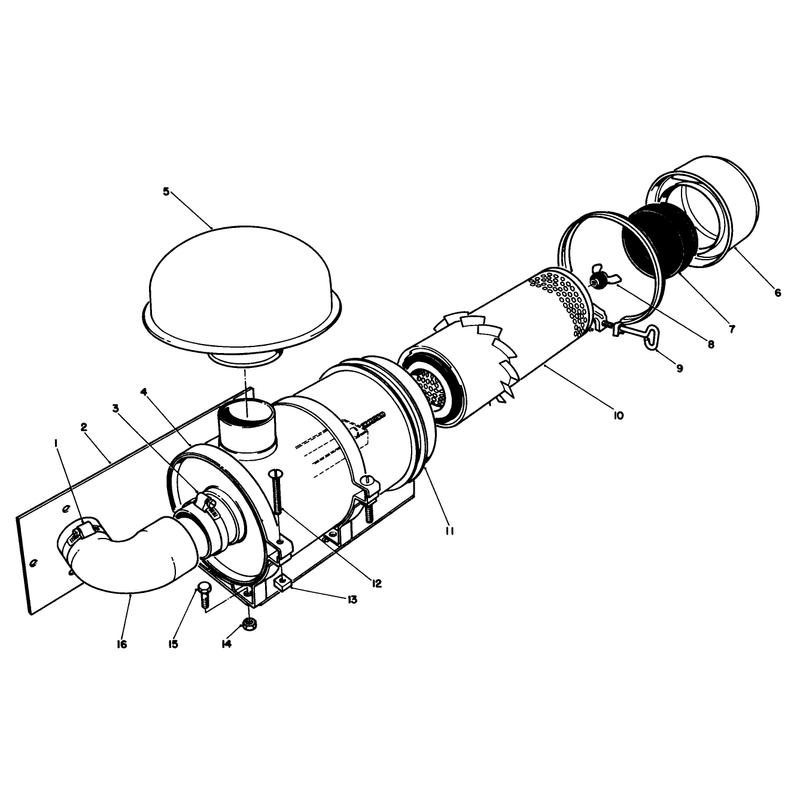 Remote Air Cleaner Kit No 55-8460 Optional