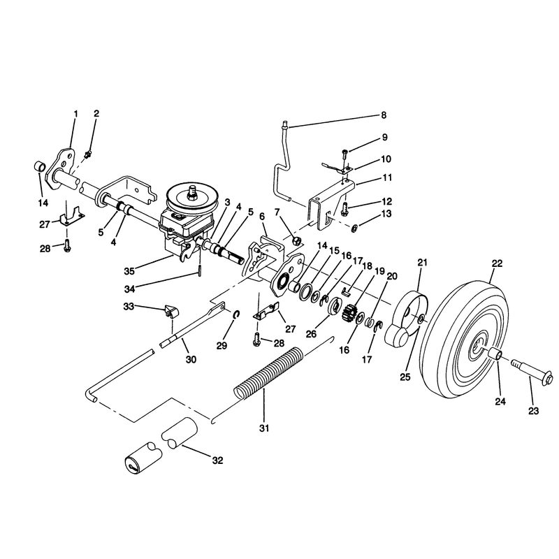 Sp Rear Axle Assembly