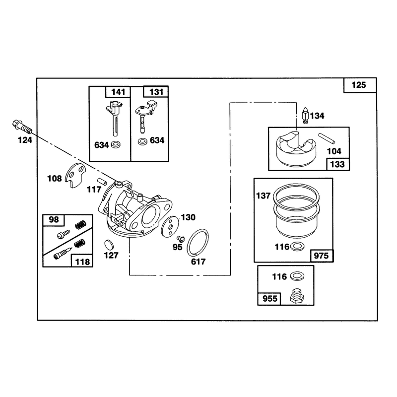 Engine Briggs and Stratton Model 122702-0182-01