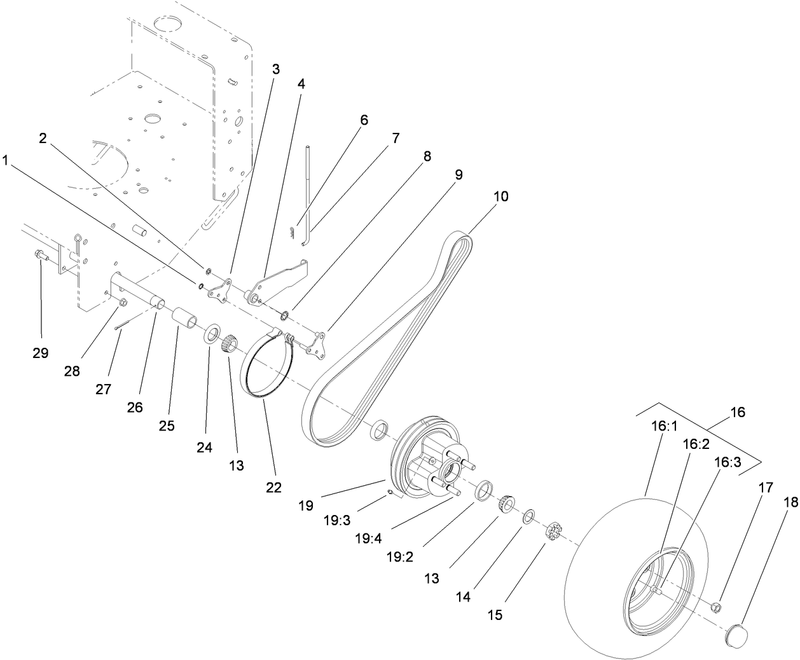 Wheel Drive and Brake Assembly