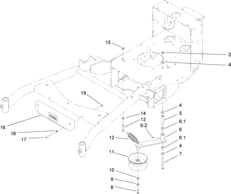 Power Take Off Idler and Weight Assembly