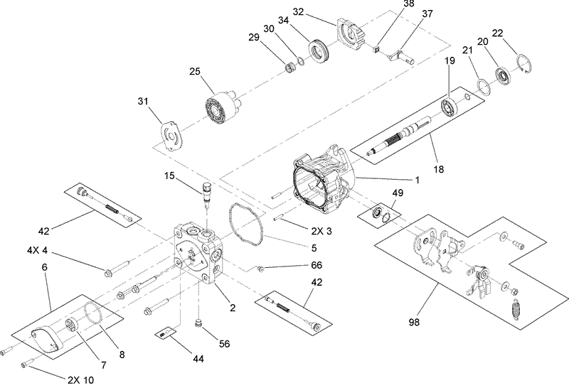 Hydraulic Pump Assembly No 114 3400 and 114 3401
