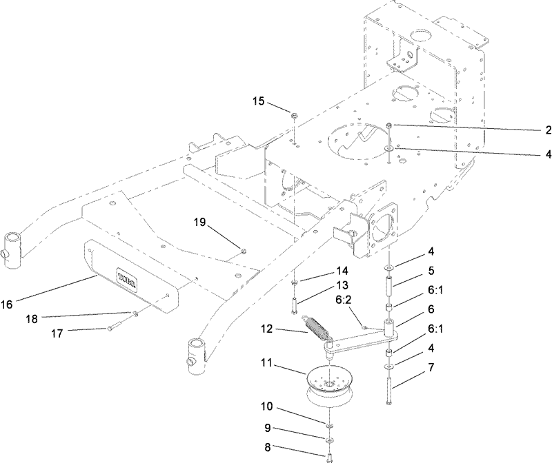 Power Take Off Idler and Weight Assembly