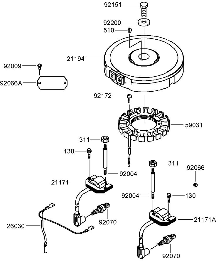 Electric Equipment Assembly Kawasaki FH430V AS53
