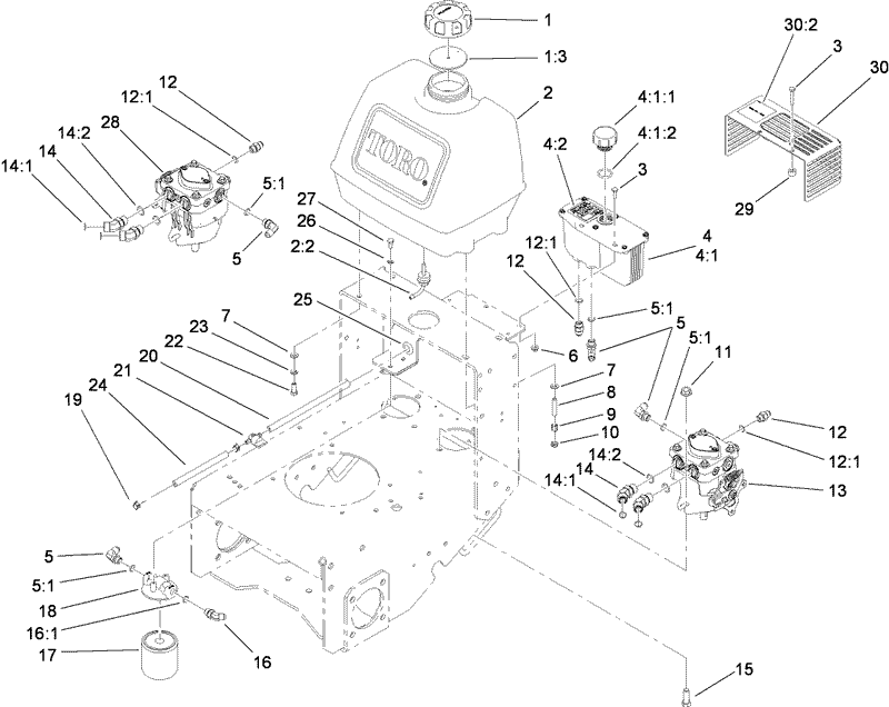 Fuel System Hydraulic Pump and Filter Assembly