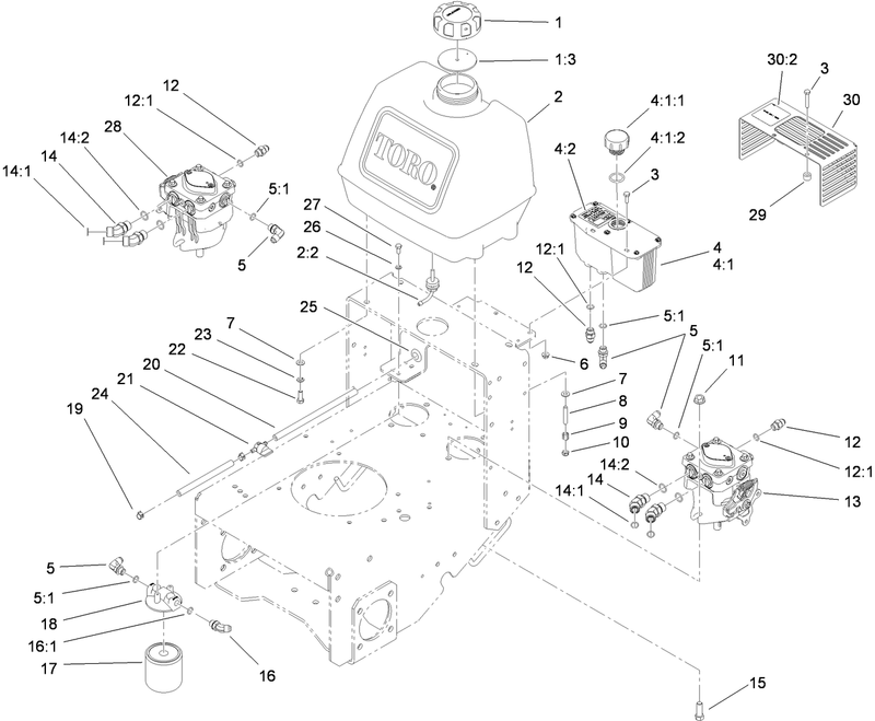 Fuel System Hydraulic Pump and Filter Assembly