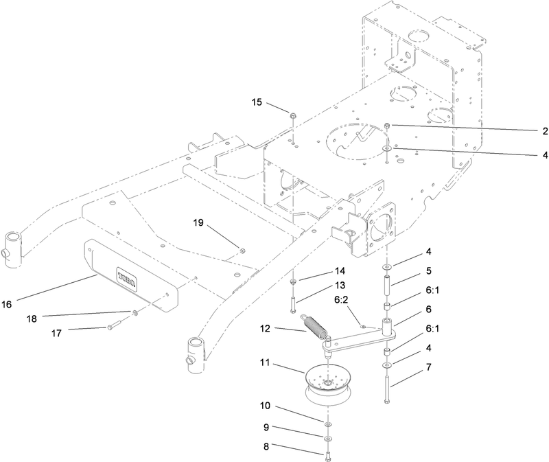 Power Take Off Idler and Weight Assembly
