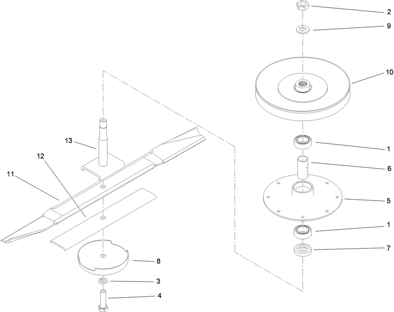 Spindle and Blade Assembly