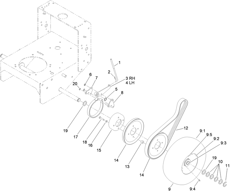 Wheel Drive and Brake Assembly