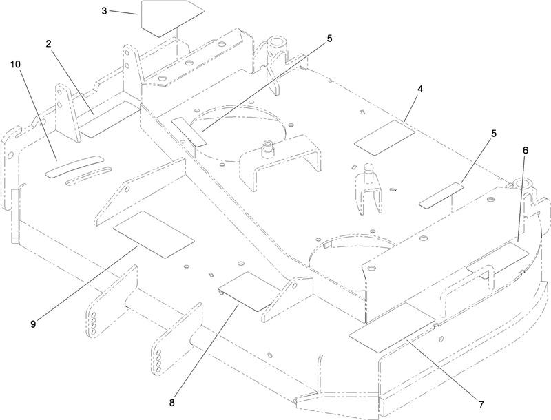 Deck Decal Assembly No 112 7080