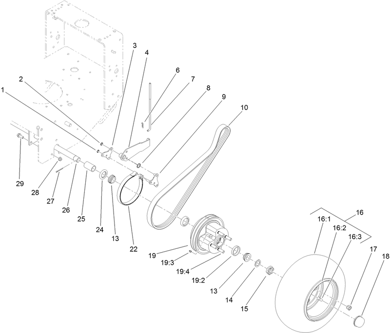 Wheel Drive and Brake Assembly