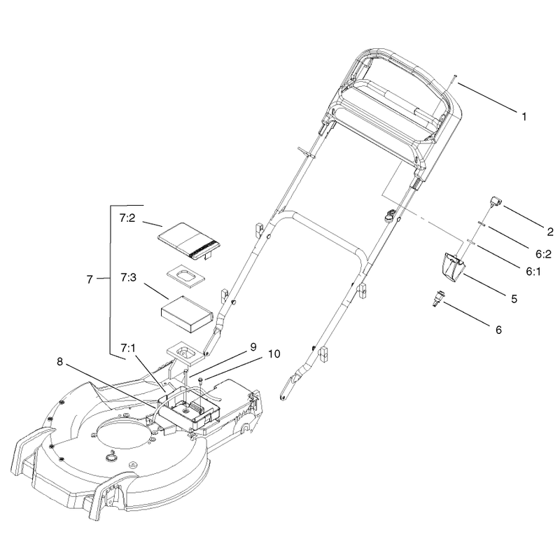 Switch and Battery Assembly Only on 20791