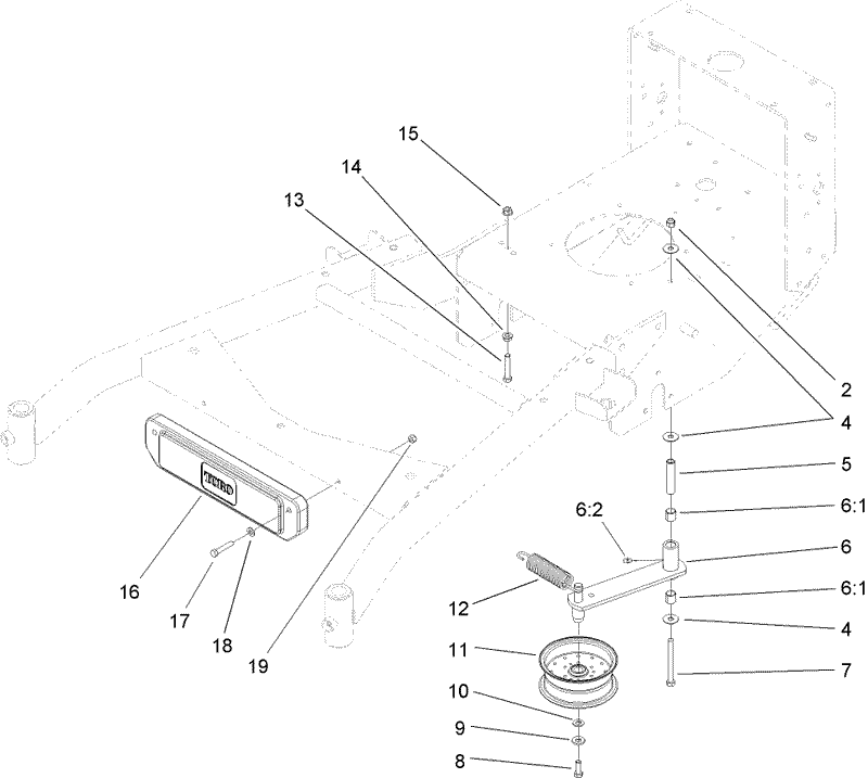 Power Take Off Idler and Weight Assembly