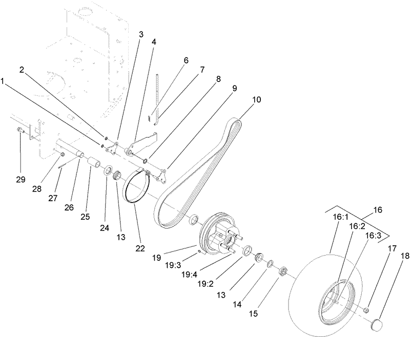 Wheel Drive and Brake Assembly