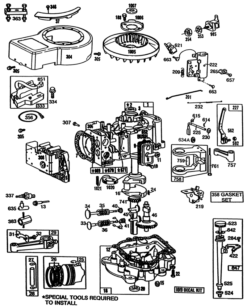 Briggs and Stratton Model No 281706 0186 01