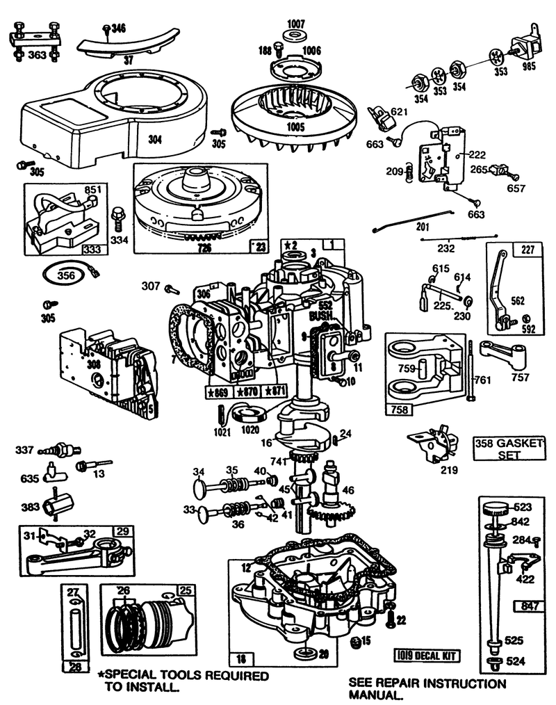Briggs and Stratton Model No 281706 0180 01 continued