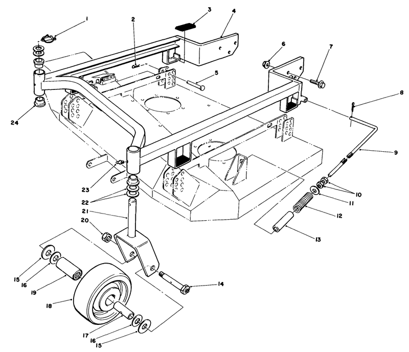36in Carrier Frame Model No 30136