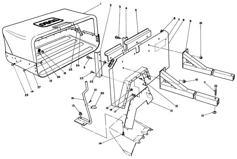 36in Side Discharge Bagging Kit No 30125 optional