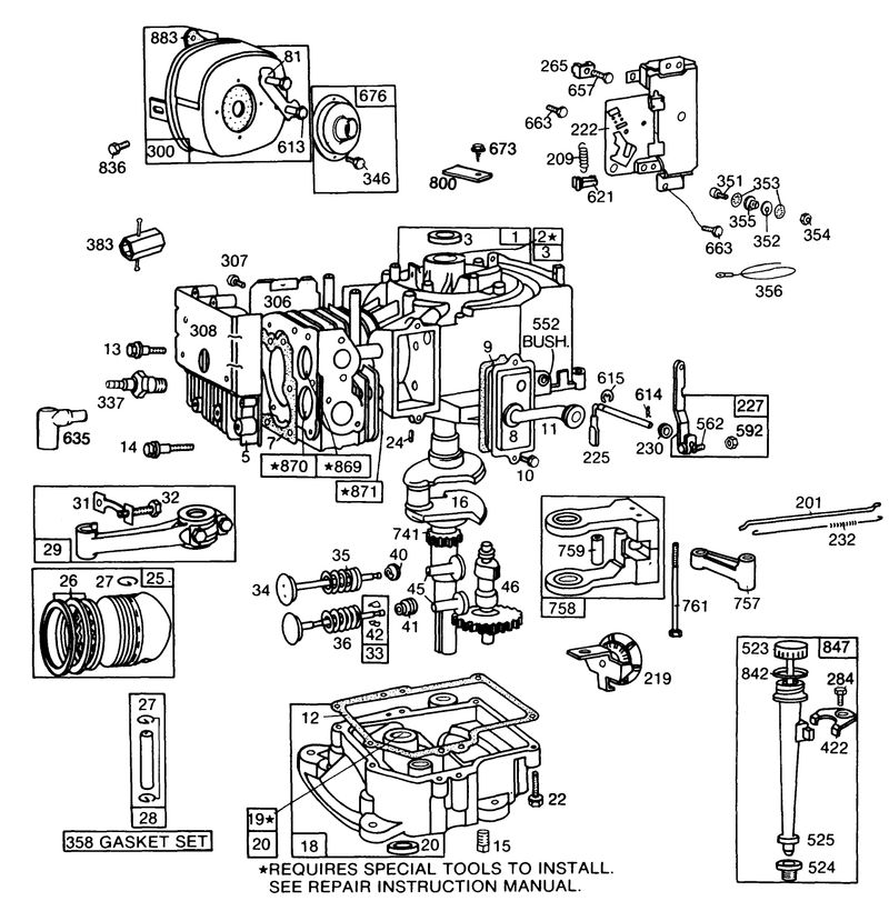 Briggs and Stratton Model No 191706 5839 01 continued