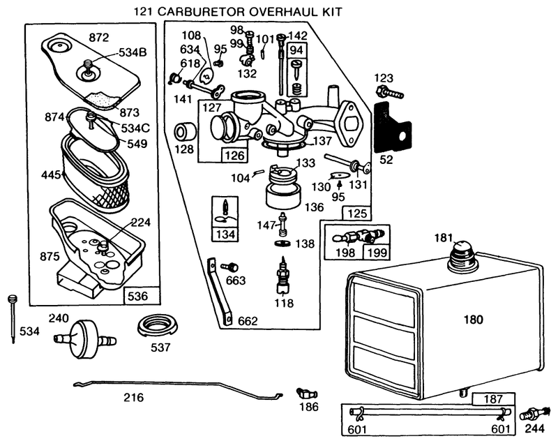 Briggs and Stratton Model No 191706 5839 01 continued