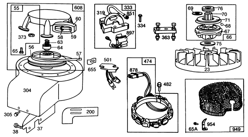 Briggs and Stratton Model No 191706 5839 01