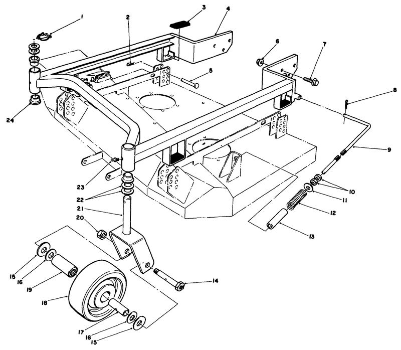 36in Carrier Frame Model No 30136
