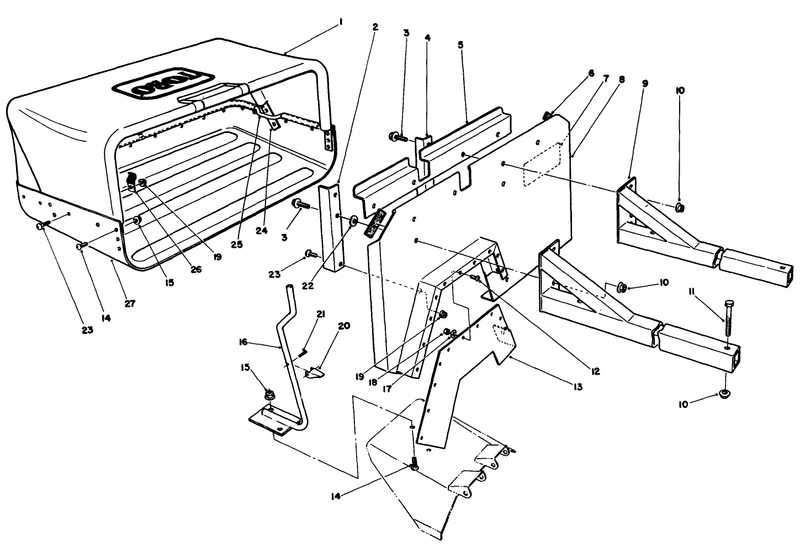 36in Side Discharge Bagging Kit No 30125 optional