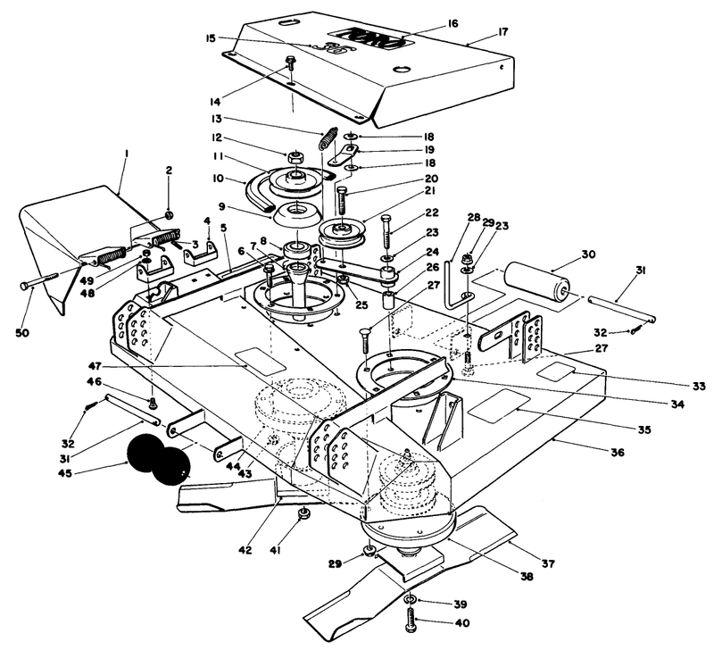 36in Cutting Deck Model No 30136
