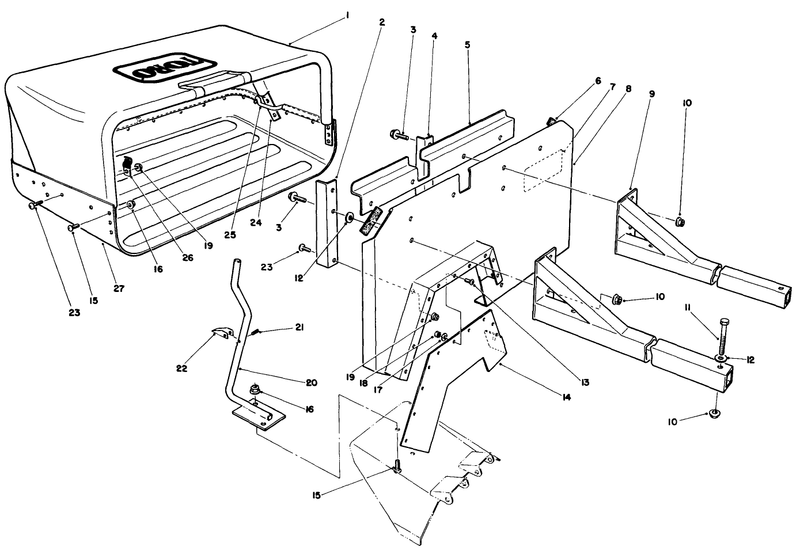 36in Side Discharge Bagging Kit No 30125 optional