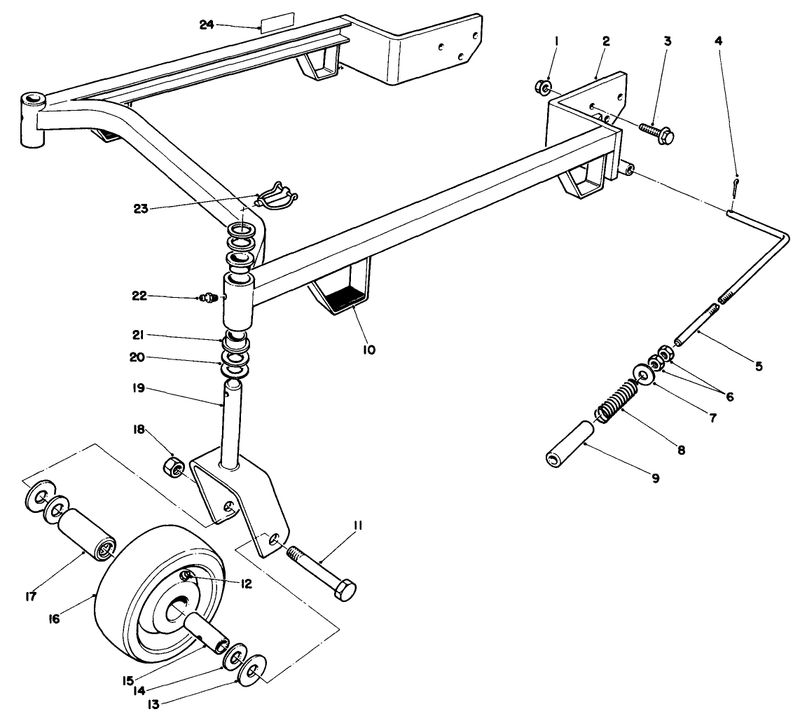44in Carrier Frame Model No 30144