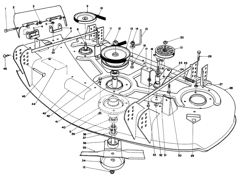 44in Cutting Deck Model No 30144