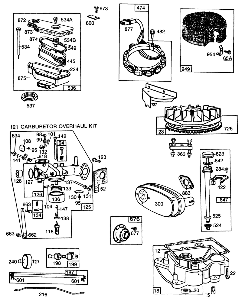 Briggs and Stratton Model No 253706 0180 01 continued