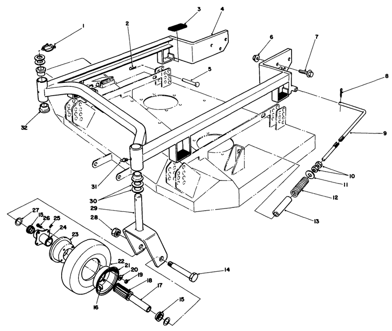 36in Carrier Frame Model No 30136