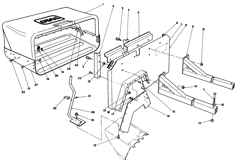 36in Side Discharge Bagging Kit No 30125 optional